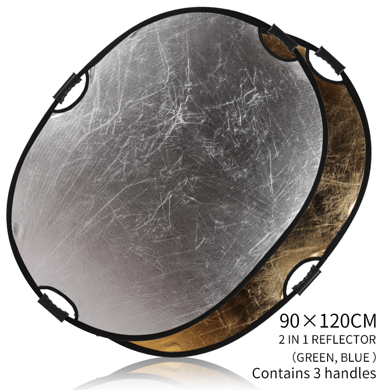Photography Lighting Kit Portable - Portable 2-in-1 35x47inch/90x120cm Multi-Disc Oval Light