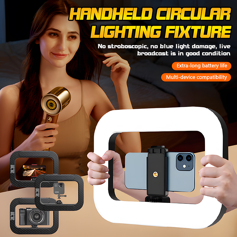 Photography Artificial Lighting - Roreta Handheld Ring LED Rechargeable Portable
