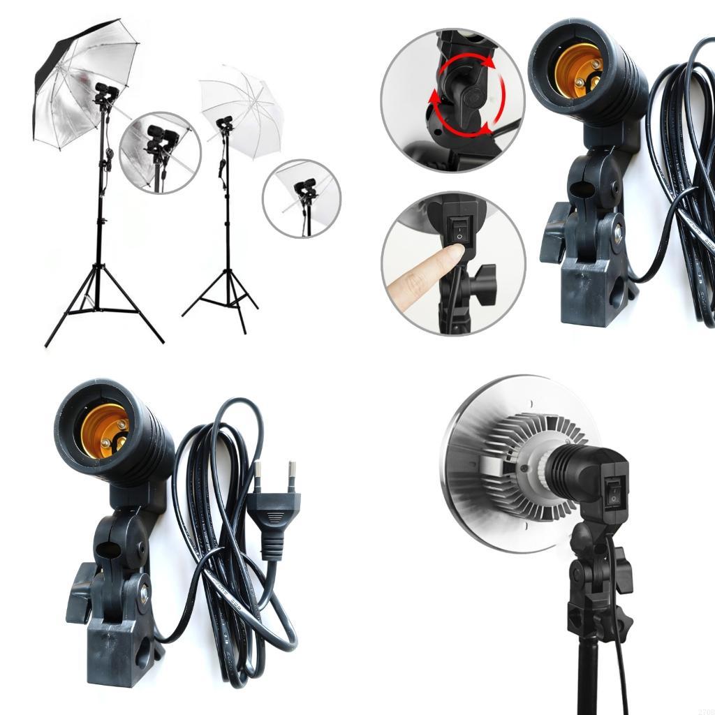 Photography Lighting Mount - E27 Light Socket Mount with Build