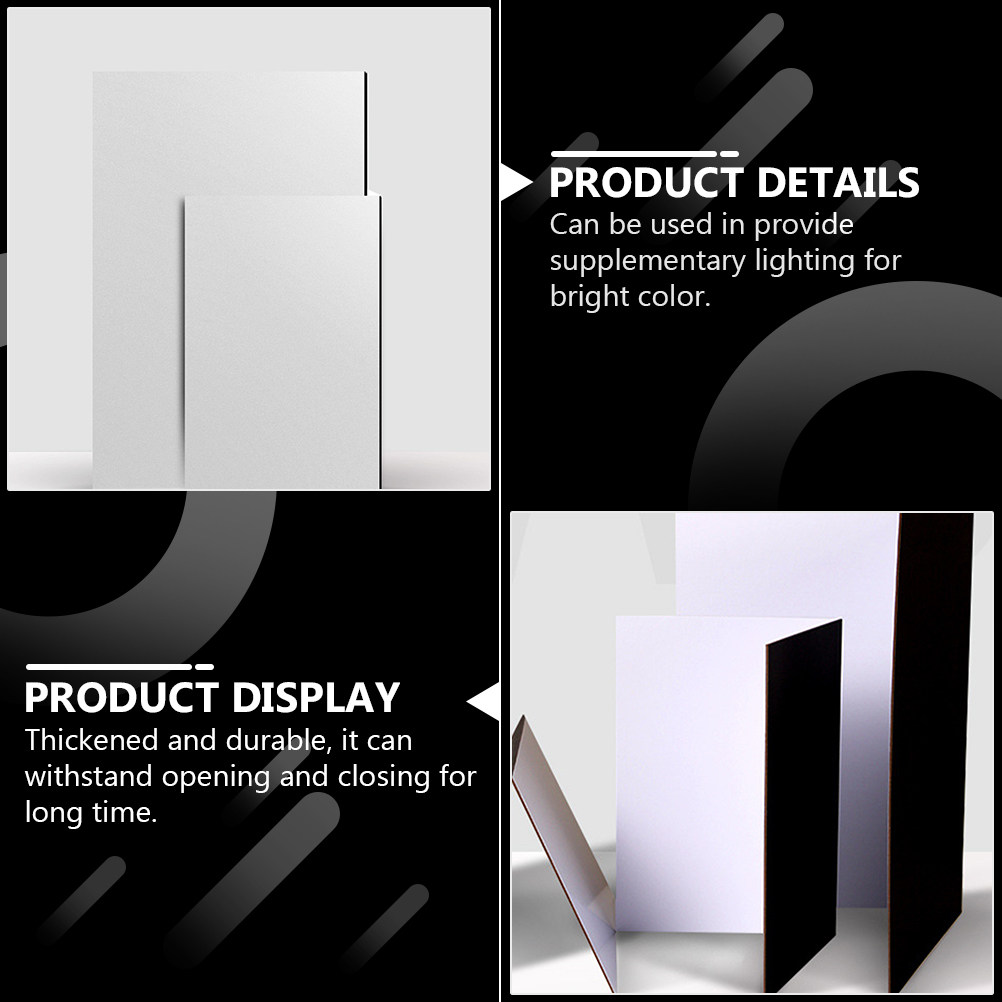 Photography Lighting Backdrop - Black White Collapsible Reflector Board Photography