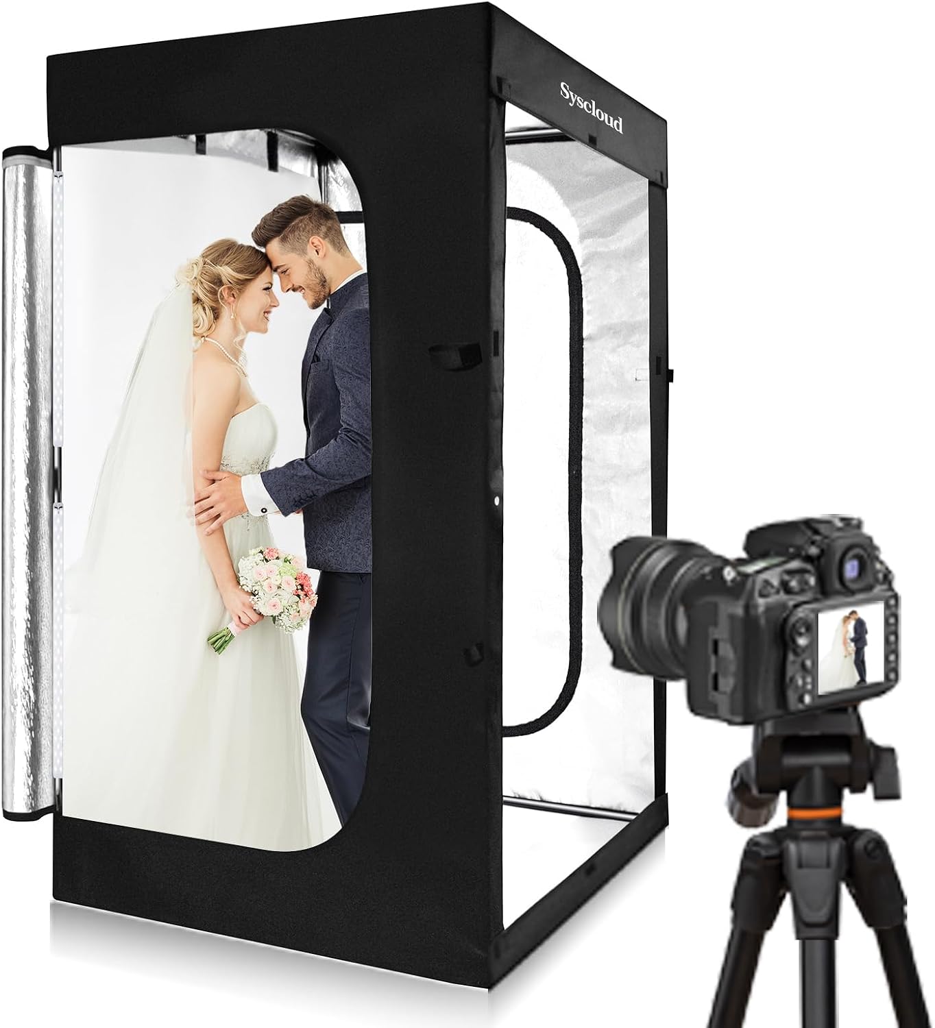 Photography Lighting Backdrop - Dimmable LED Photo Studio Light Tent,