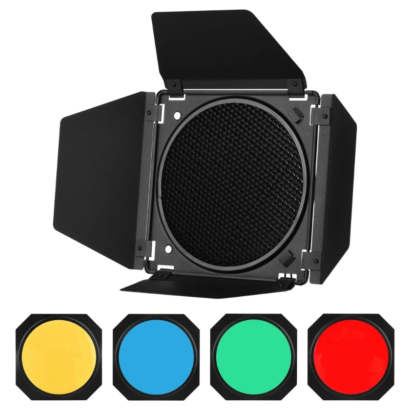 Barn Door+Honeycomb Grids + 4  - Honeycomb Grid Filter review and price