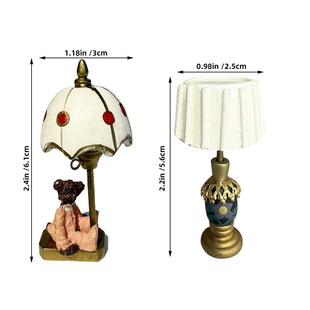 2Pcs Miniature Table Lamps Bea - Photography Lighting Design review and price