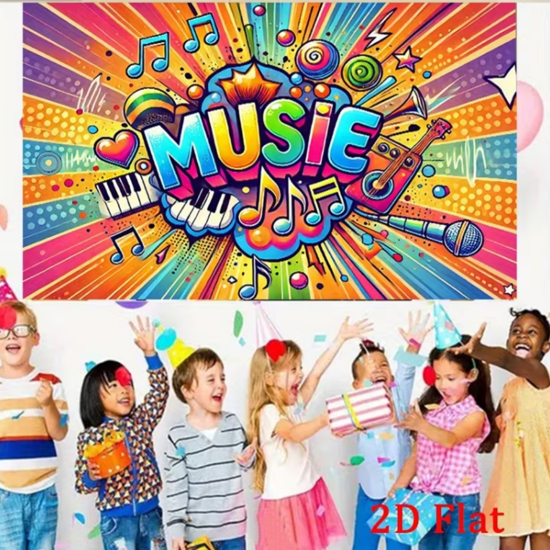 Vibrant Music Theme Glitter Pa - Photography Lighting Backdrop review and price