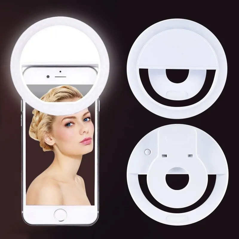 USB Rechargeable LED Selfie Ri - Photography Lighting Studio review and price