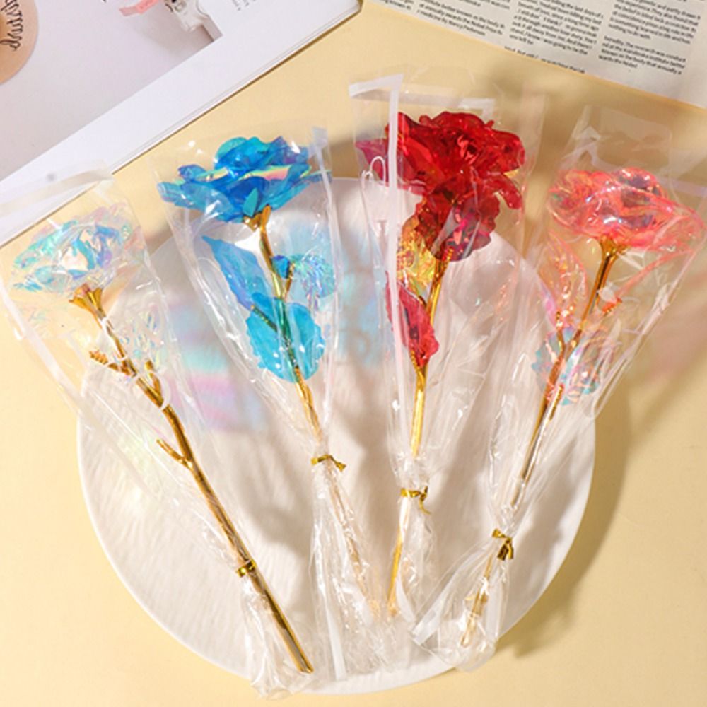 Glowing Gold Foil Rose Flower  - Photography Artificial Lighting review and price