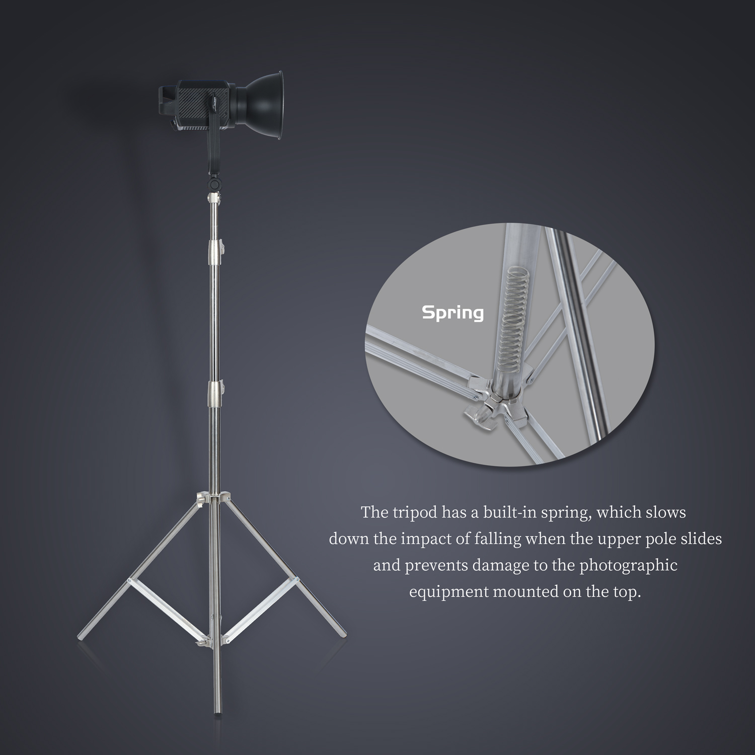 SH 2.8M Stainless Steel Light  - Photography Lighting Mount review and price