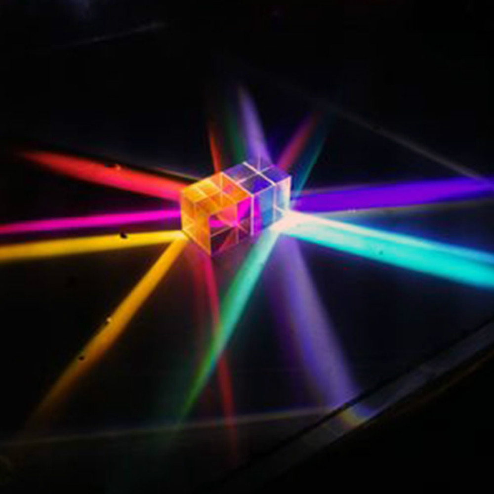 Glass Cube 12.7mm Dichroic Pri - Lighting Glass Photography review and price