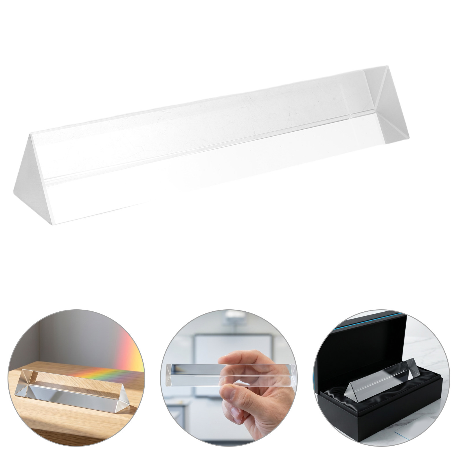 Optical Glass Triangular Prism - Lighting Glass Photography review and price