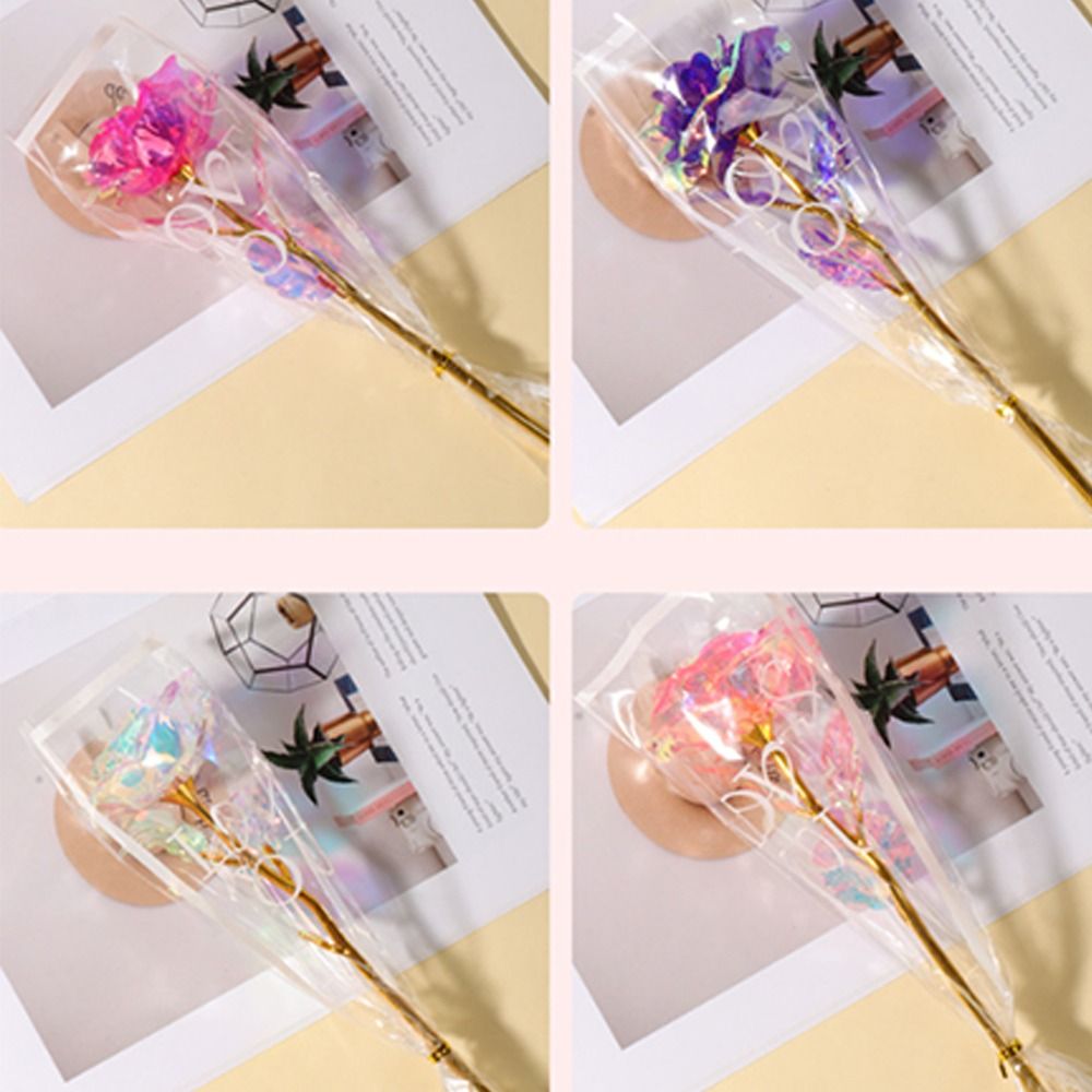 Glowing Gold Foil Rose Flower  - Photography Artificial Lighting review and price