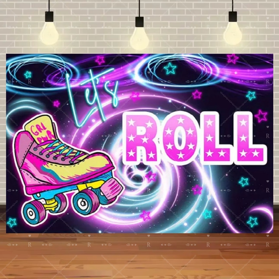 Roller Skating Shoes Theme Bir - Photography Lighting Backdrop review and price