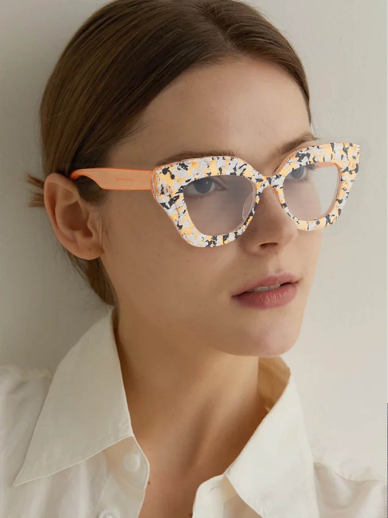 Large Frame Cat-Eye Floral Gla - Lighting Glass Photography review and price