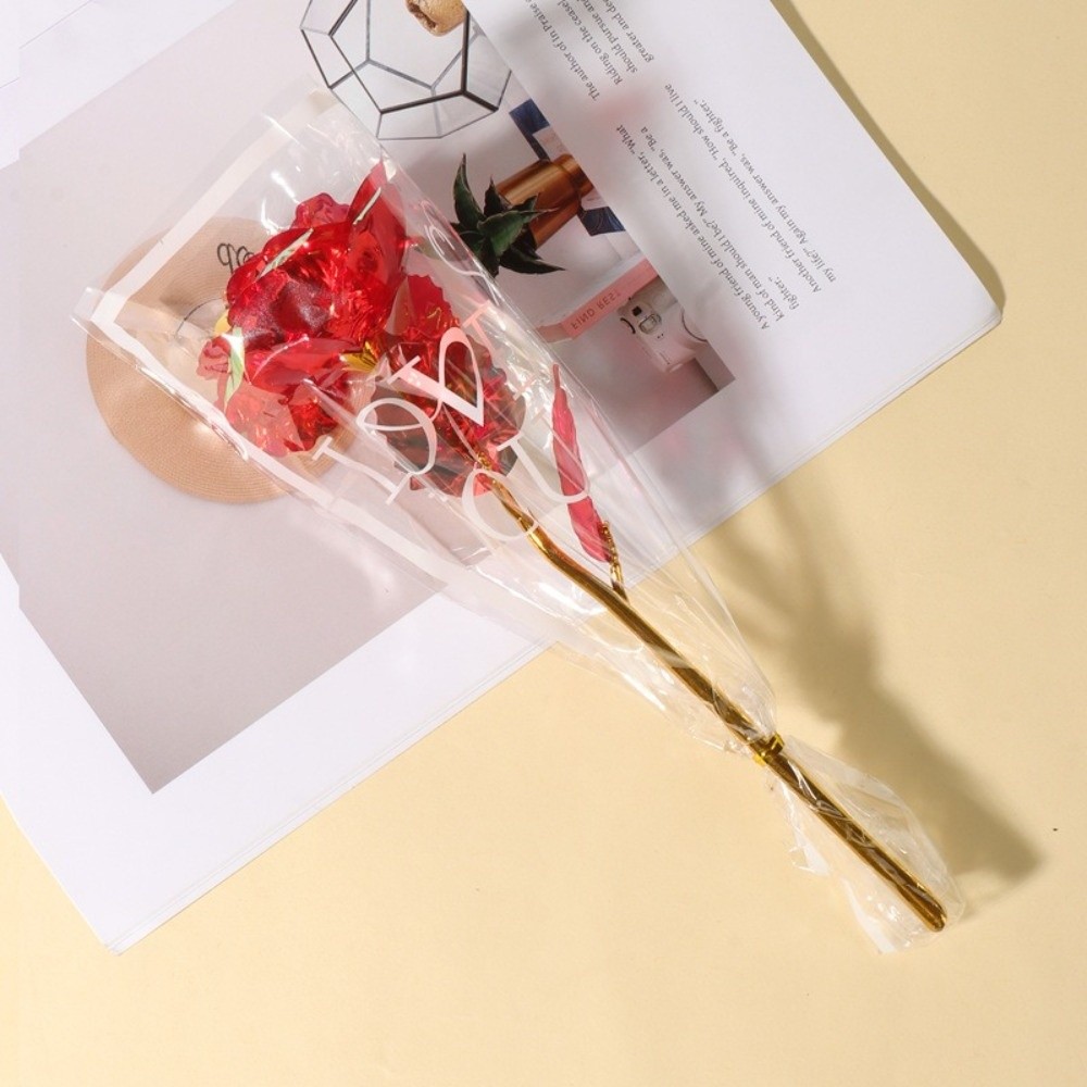 Glowing Gold Foil Rose Flower  - Photography Artificial Lighting review and price