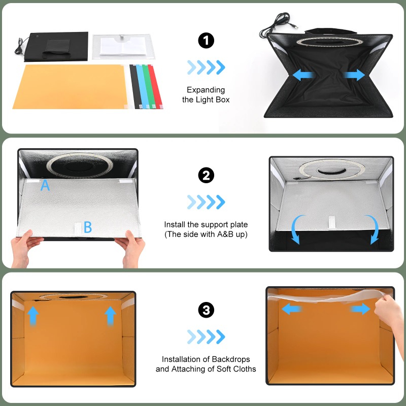 Lightdow Photo Studio Light Bo - Photography Lighting Kit Portable review and price