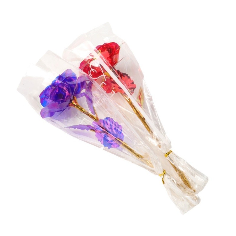 Glowing Gold Foil Rose Flower  - Photography Artificial Lighting review and price