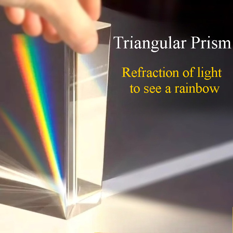 1PC Rainbow Triangular Prism K - Lighting Glass Photography review and price