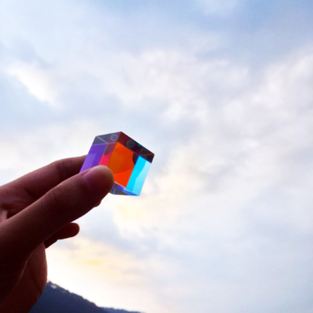 Glass Cube 23mm Dichroic Prism - Lighting Glass Photography review and price