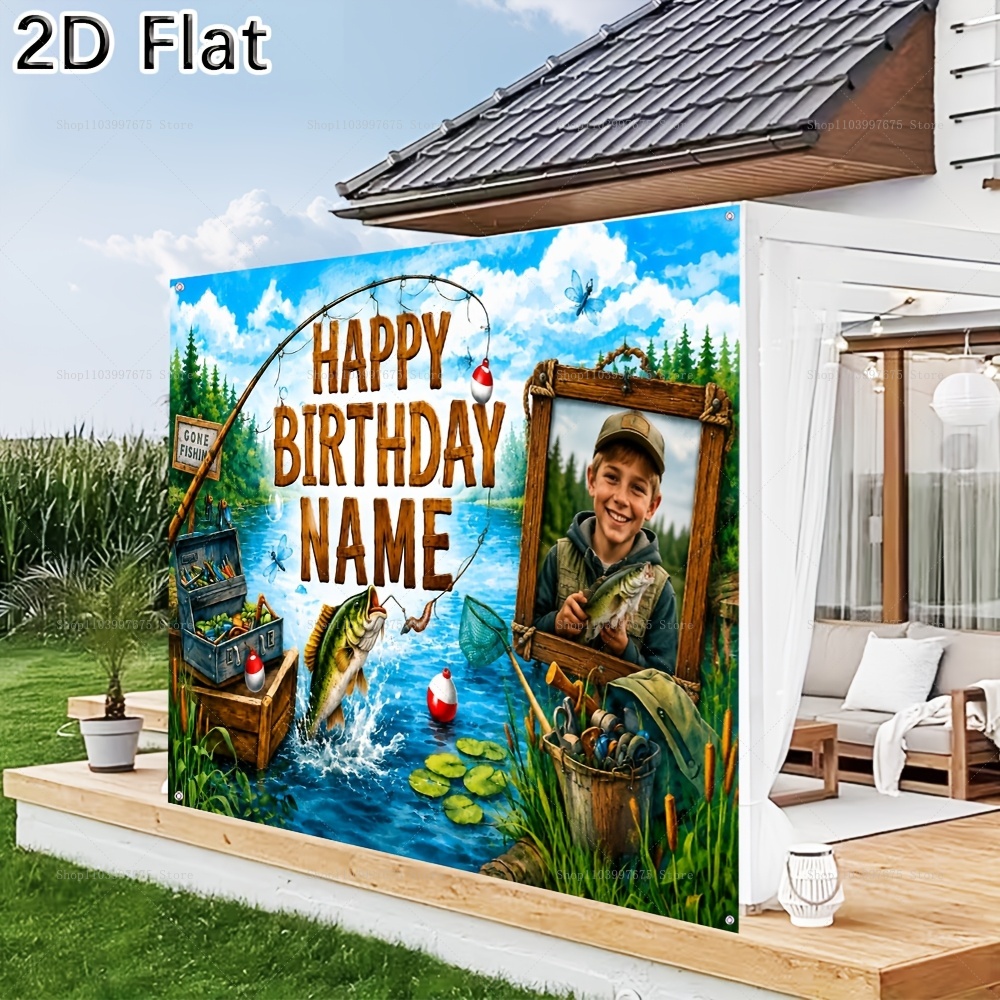 Custom Name Photo fishing-them - Photography Lighting Backdrop review and price