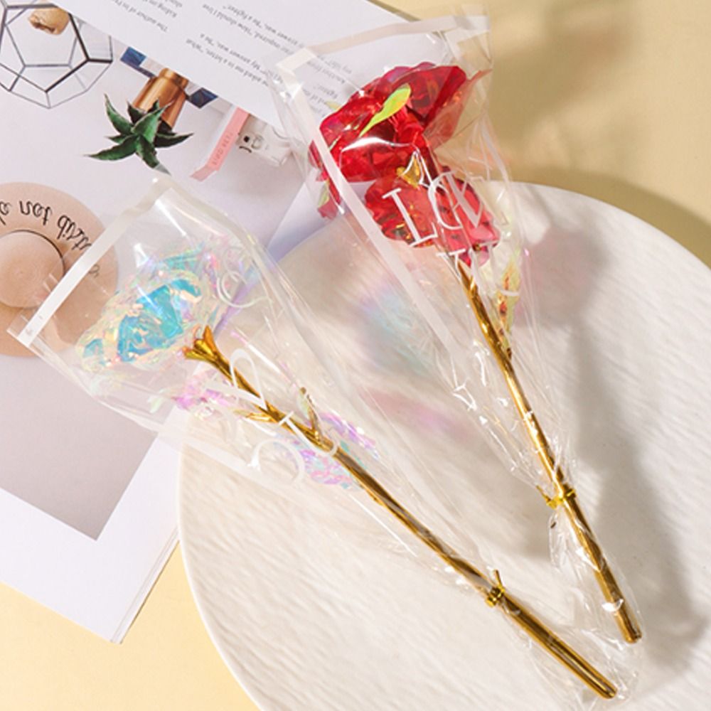 Glowing Gold Foil Rose Flower  - Photography Artificial Lighting review and price
