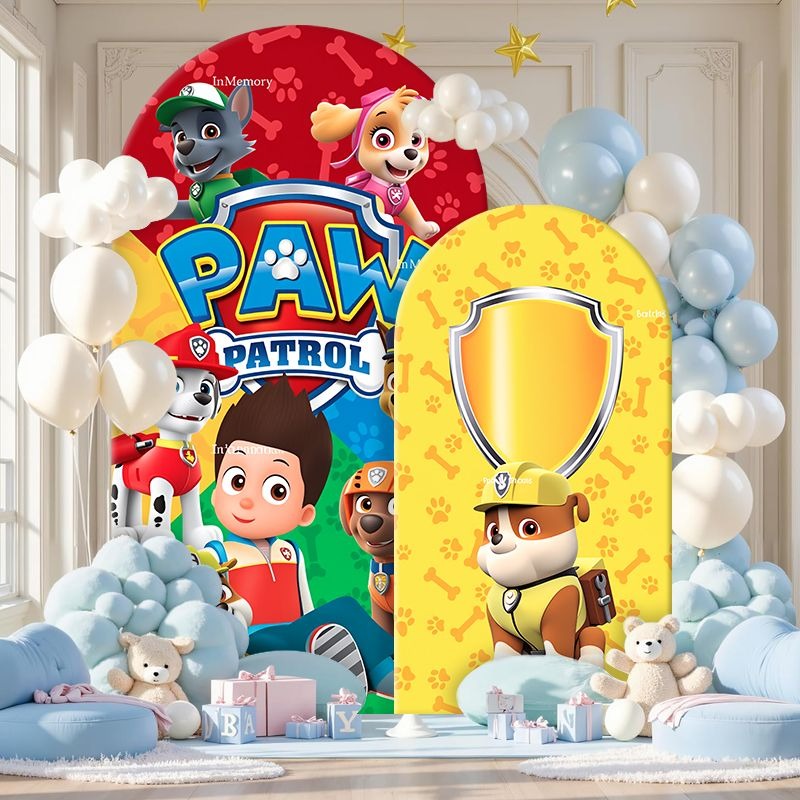 Paw Patrol Arch Backdrop Cover - Photography Lighting Backdrop review and price