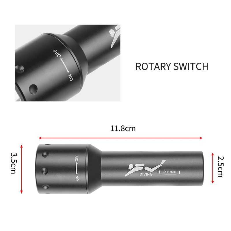 New T6 LED Diving Torch Long-R - Photography Of Lighting review and price