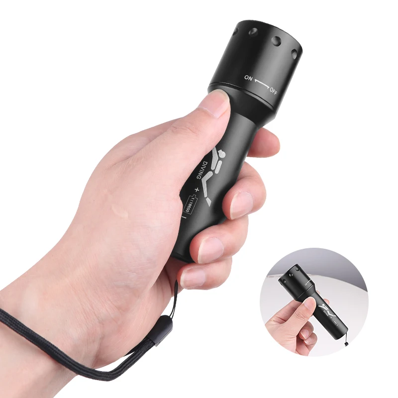 New T6 LED Diving Torch Long-R - Photography Of Lighting review and price
