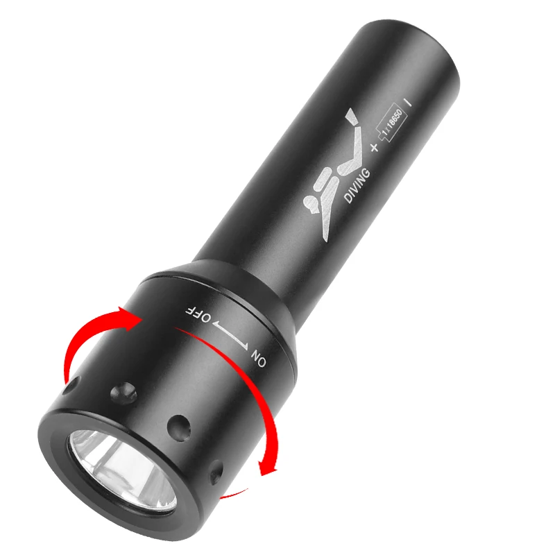New T6 LED Diving Torch Long-R - Photography Of Lighting review and price