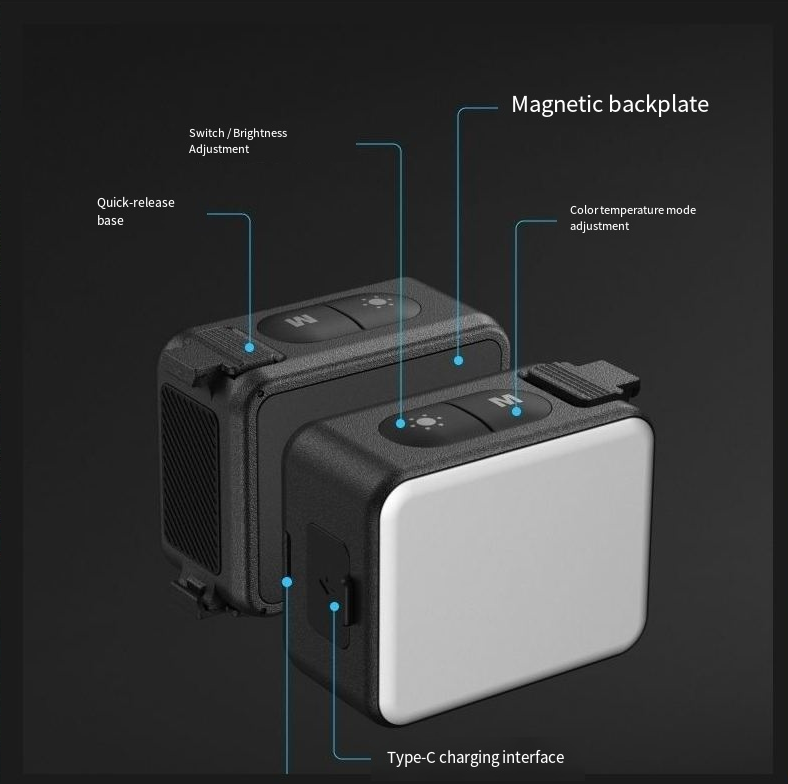 TELESIN Magnetic Fill Light Fo - Photography Lighting Kit Portable review and price