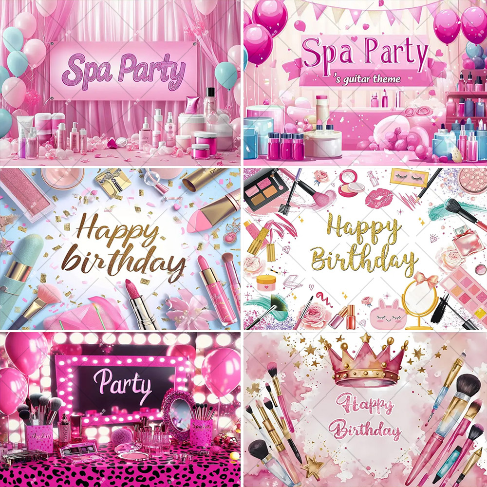 Pink Beauty Makeup Spa Theme S - Photography Lighting Backdrop review and price