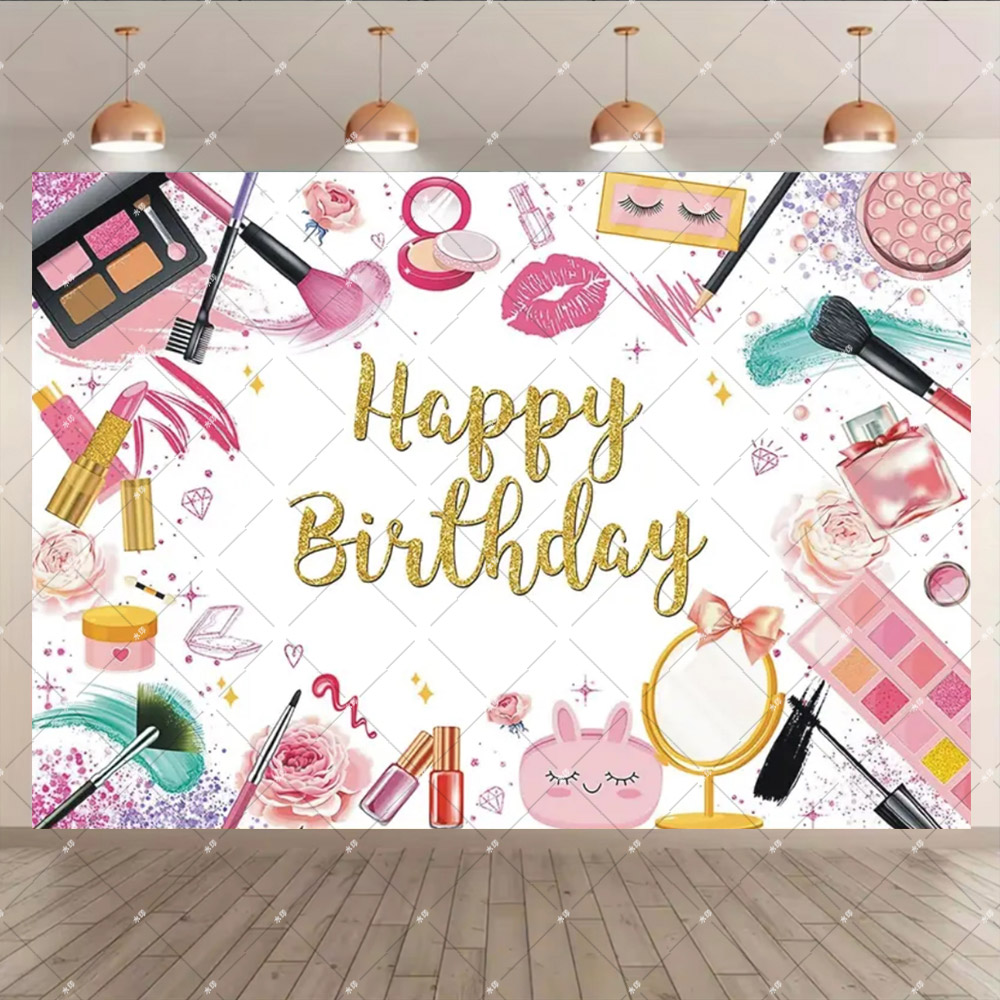 Pink Beauty Makeup Spa Theme S - Photography Lighting Backdrop review and price