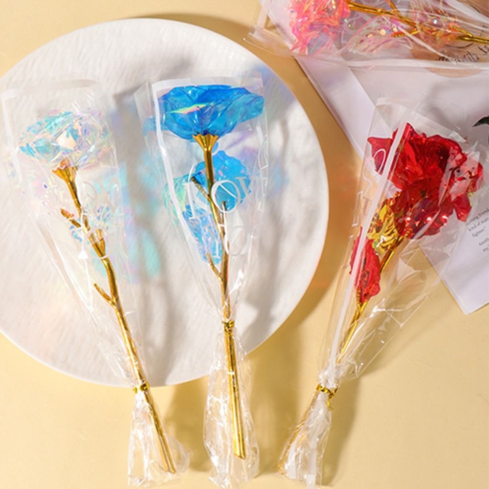 Glowing Gold Foil Rose Flower  - Photography Artificial Lighting review and price